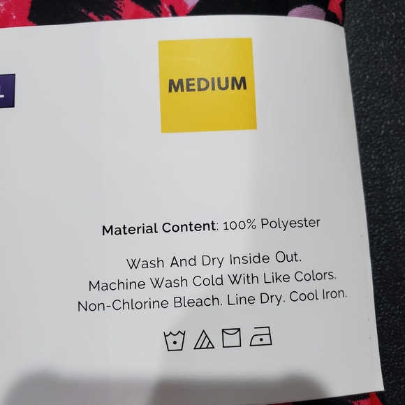 Rafaella Woven Top Relaxed Fit Size M Floral Long Sleeve Pink Black White - Picture 8 of 9